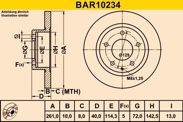 Barum BAR10234 - Brake Disc autospares.lv