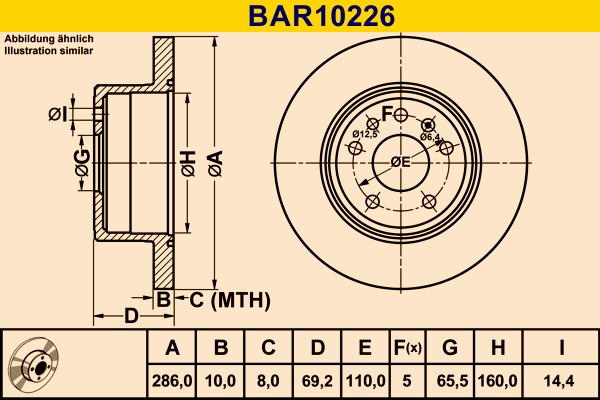 Barum BAR10226 - Brake Disc autospares.lv