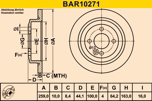 Barum BAR10271 - Brake Disc autospares.lv