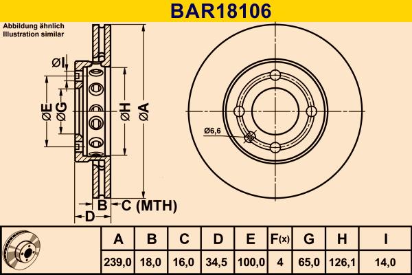 Barum BAR18106 - Brake Disc autospares.lv