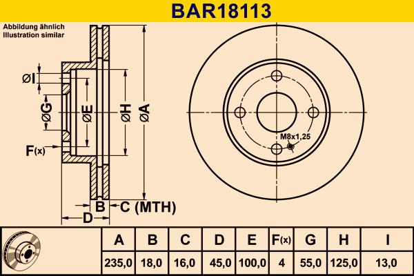 Barum BAR18113 - Brake Disc autospares.lv