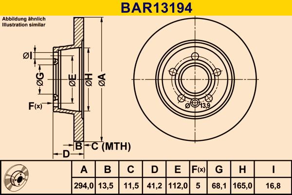 Barum BAR13194 - Brake Disc autospares.lv