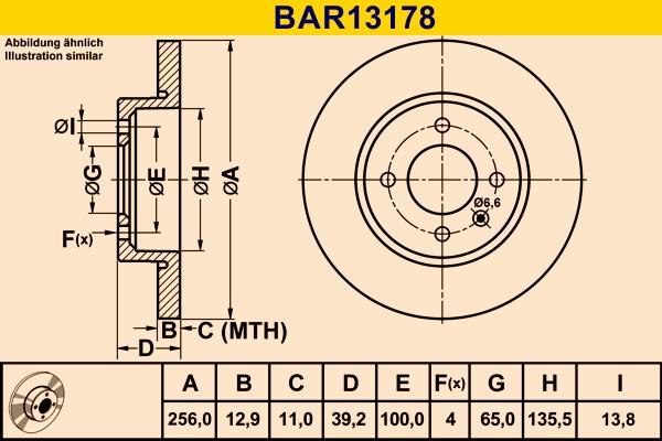 Barum BAR13178 - Brake Disc autospares.lv