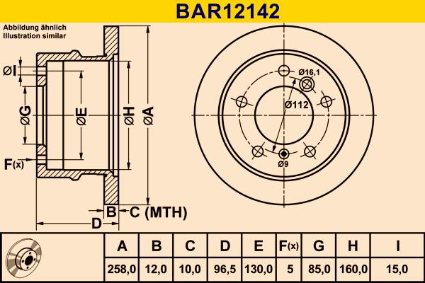Barum BAR12142 - Brake Disc autospares.lv