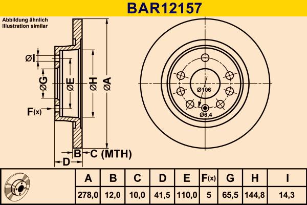 Barum BAR12157 - Brake Disc autospares.lv