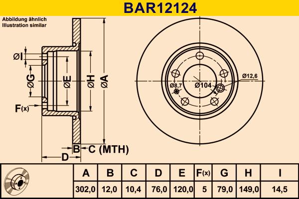 Barum BAR12124 - Brake Disc autospares.lv