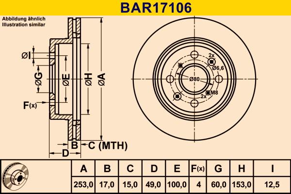 Barum BAR17106 - Brake Disc autospares.lv