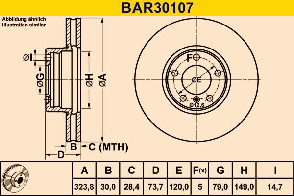 Barum BAR30107 - Brake Disc autospares.lv