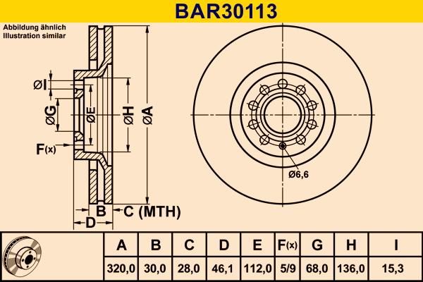 Barum BAR30113 - Brake Disc autospares.lv