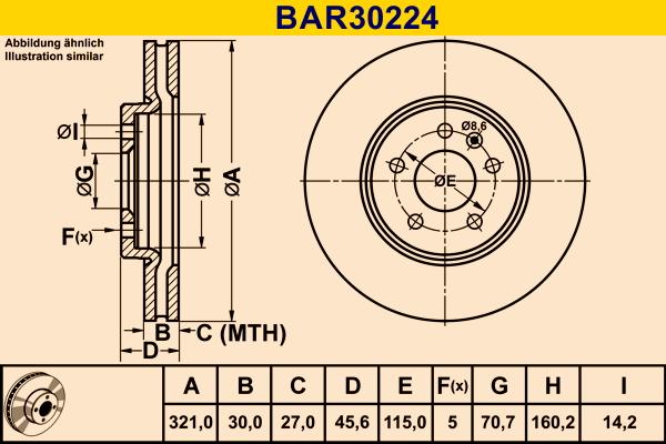 Barum BAR30224 - Brake Disc autospares.lv