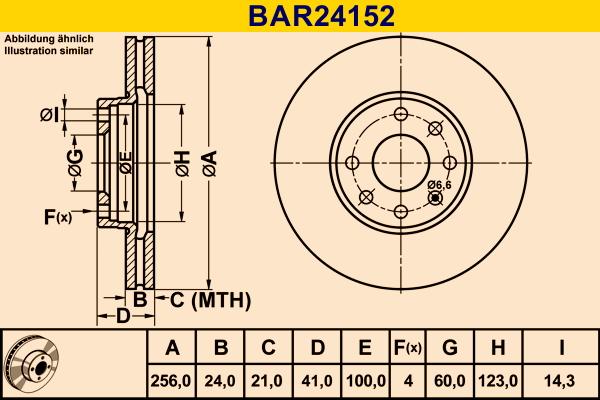 Barum BAR24152 - Brake Disc autospares.lv