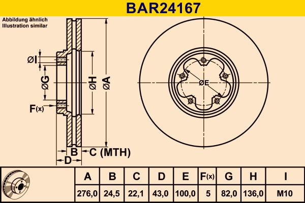 Barum BAR24167 - Brake Disc autospares.lv