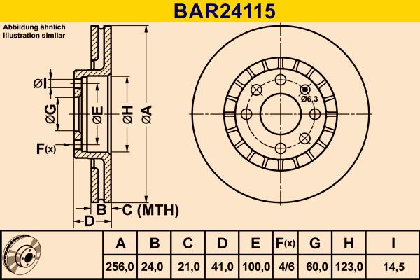 Barum BAR24115 - Brake Disc autospares.lv