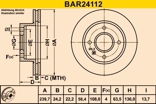 Barum BAR24112 - Brake Disc autospares.lv