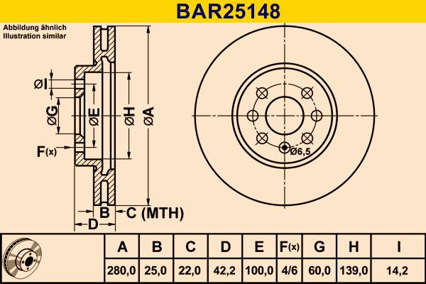 Barum BAR25148 - Brake Disc autospares.lv