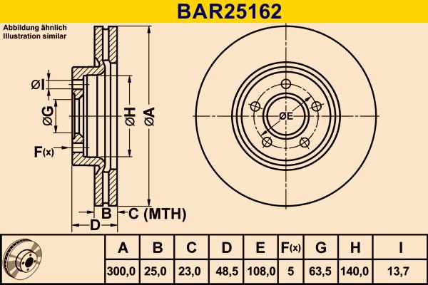 Barum BAR25162 - Brake Disc autospares.lv