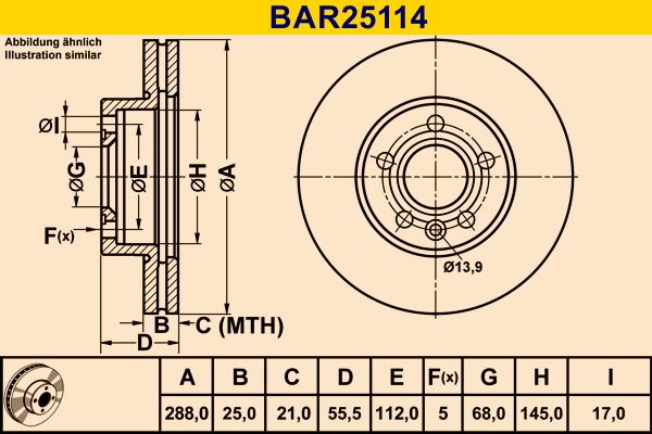 Barum BAR25114 - Brake Disc autospares.lv