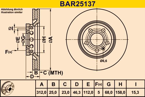 Barum BAR25137 - Brake Disc autospares.lv