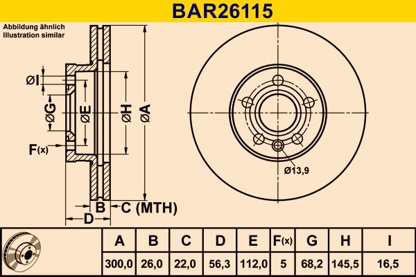 Barum BAR26115 - Brake Disc autospares.lv