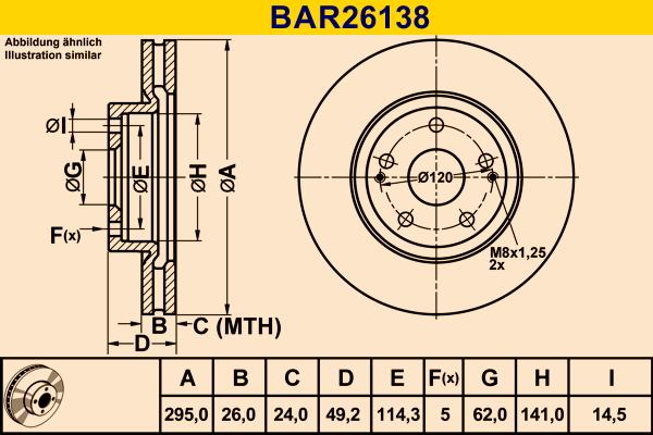 Barum BAR26138 - Brake Disc autospares.lv