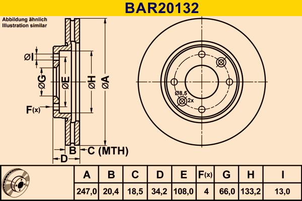 Barum BAR20132 - Brake Disc autospares.lv