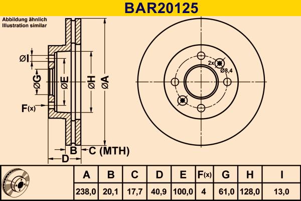 Barum BAR20125 - Brake Disc autospares.lv