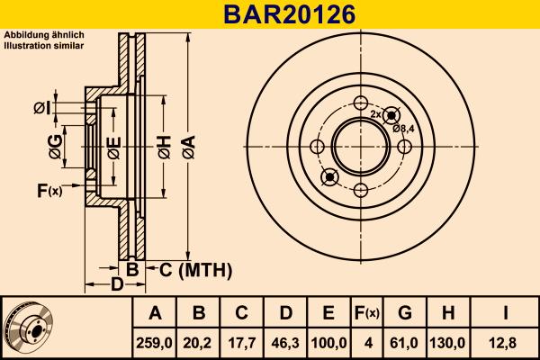 Barum BAR20126 - Brake Disc autospares.lv