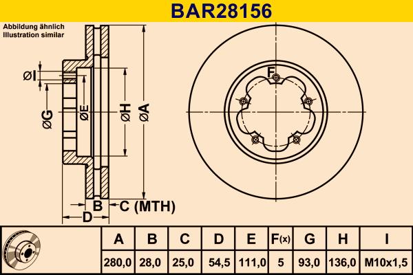 Barum BAR28156 - Brake Disc autospares.lv