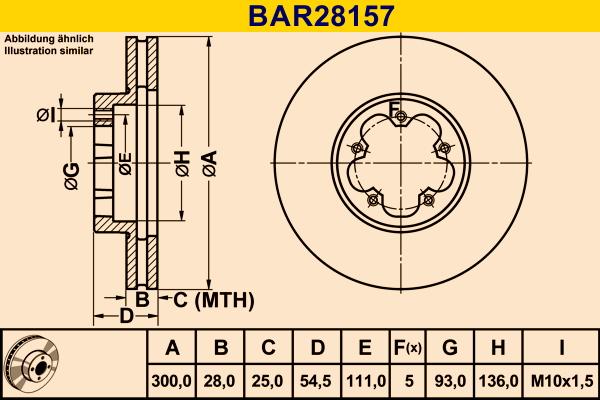 Barum BAR28157 - Brake Disc autospares.lv