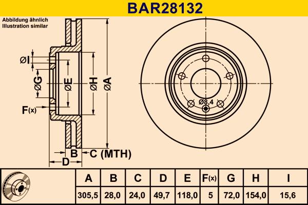 Barum BAR28132 - Brake Disc autospares.lv