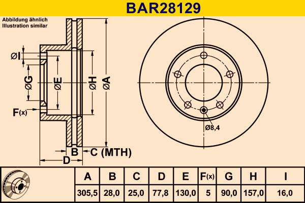 Barum BAR28129 - Brake Disc autospares.lv