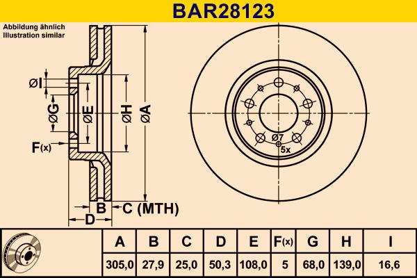 Barum BAR28123 - Brake Disc autospares.lv