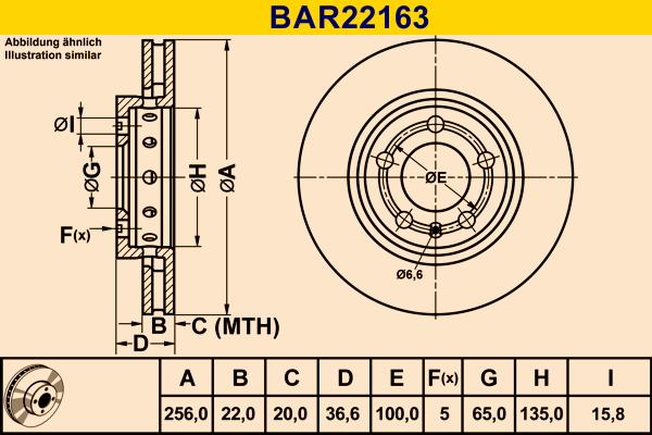 Barum BAR22163 - Brake Disc autospares.lv