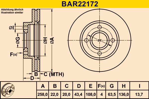 Barum BAR22172 - Brake Disc autospares.lv