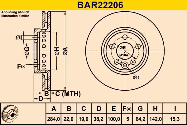 Barum BAR22206 - Brake Disc autospares.lv