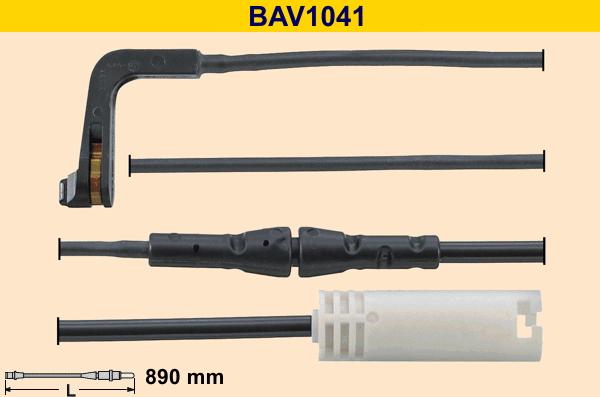 Barum BAV1041 - Warning Contact, brake pad wear autospares.lv