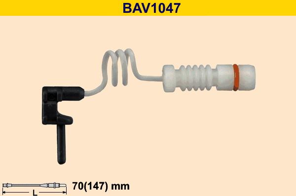 Barum BAV1047 - Warning Contact, brake pad wear autospares.lv