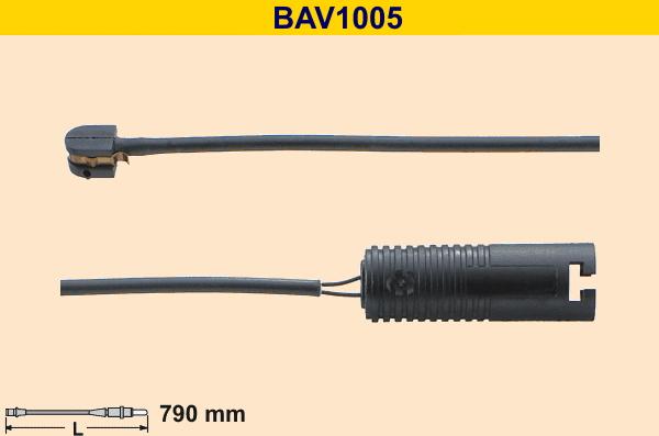Barum BAV1005 - Warning Contact, brake pad wear autospares.lv