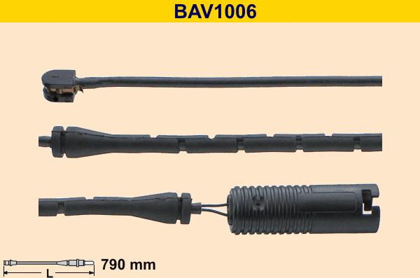 Barum BAV1006 - Warning Contact, brake pad wear autospares.lv