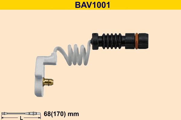 Barum BAV1001 - Warning Contact, brake pad wear autospares.lv
