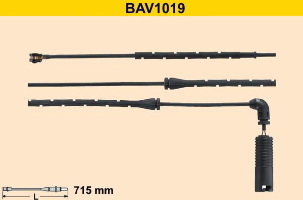 Barum BAV1019 - Warning Contact, brake pad wear autospares.lv