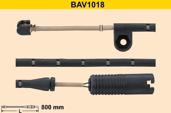 Barum BAV1018 - Warning Contact, brake pad wear autospares.lv
