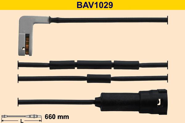 Barum BAV1029 - Warning Contact, brake pad wear autospares.lv