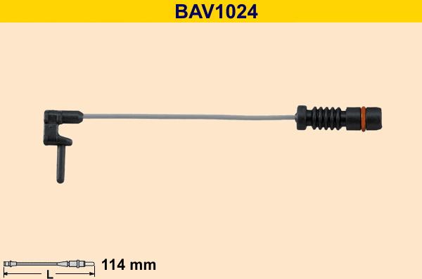 Barum BAV1024 - Warning Contact, brake pad wear autospares.lv