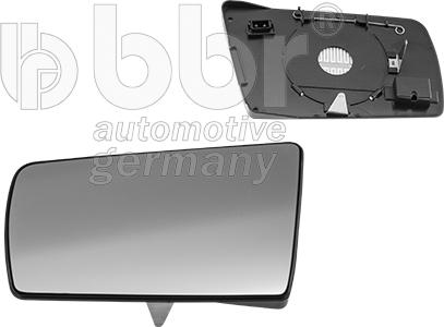 BBR Automotive 001-80-12954 - Mirror Glass, outside mirror autospares.lv