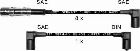 BBT ZK410 - Ignition Cable Kit autospares.lv