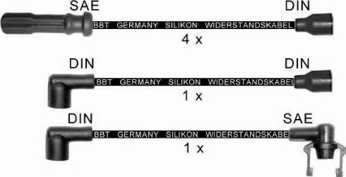 BBT ZK151 - Ignition Cable Kit autospares.lv