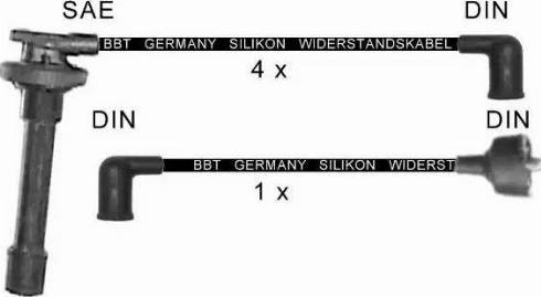 BBT ZK1624 - Ignition Cable Kit autospares.lv