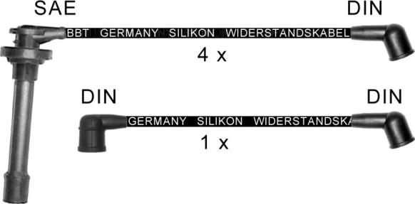 BBT ZK1679 - Ignition Cable Kit autospares.lv