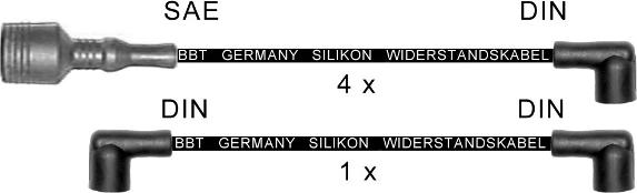 BBT ZK1009 - Ignition Cable Kit autospares.lv